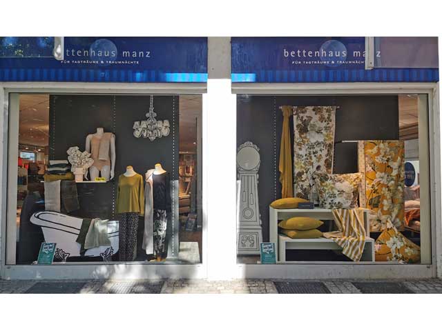 Dekoration Doppelschaufenster